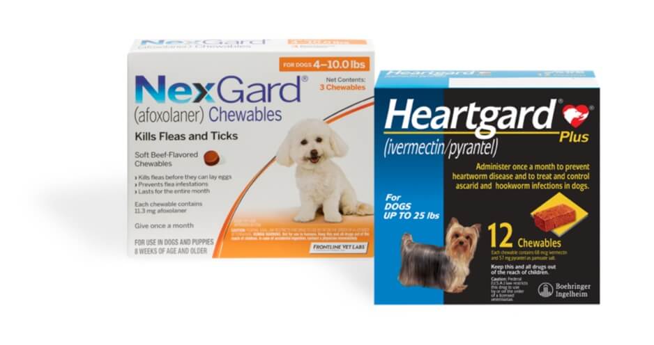 NexGard and Heartgard in Packaging