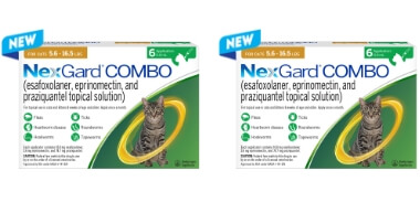 Two packs of NexGard Combo